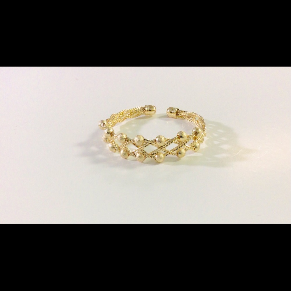 ITALIAN  14 K GOLD  PLATED  COIN CHARM BRACELET  3 COLORS